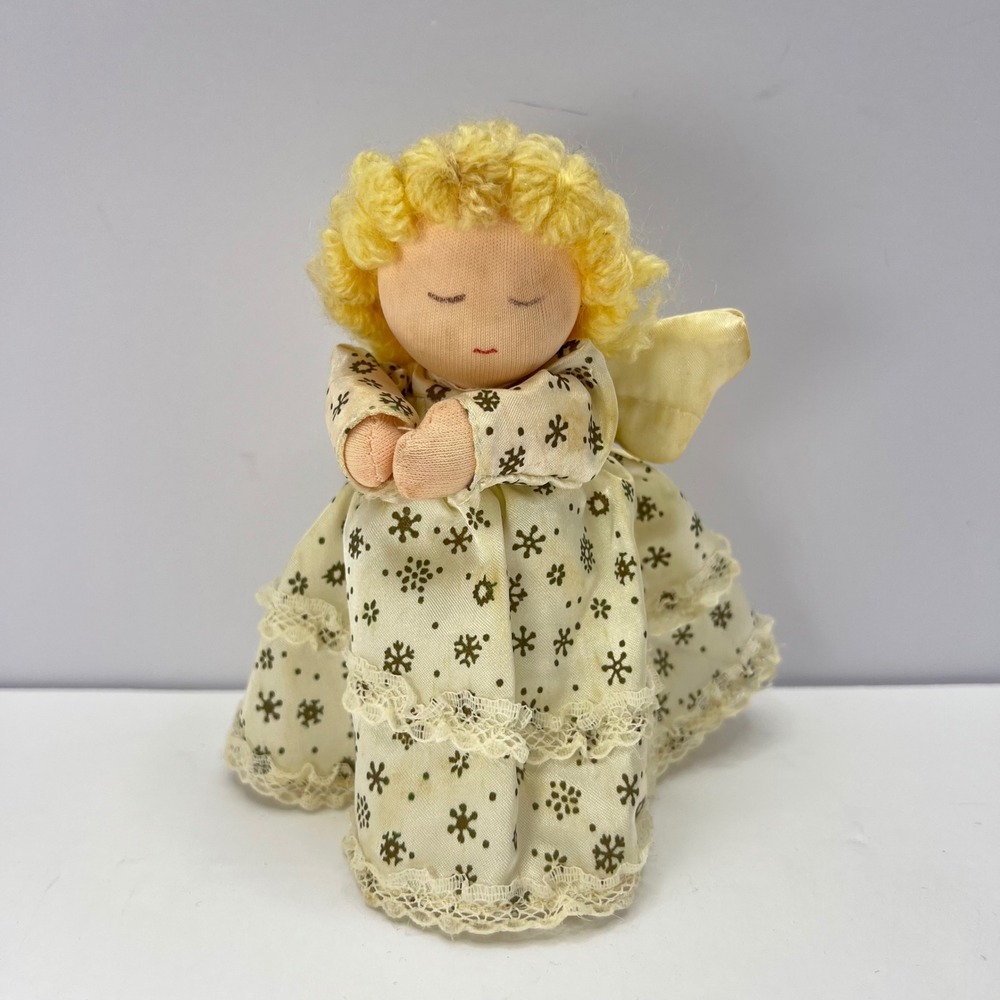 Vintage Russ Berrie Plush Angel Doll‎ Christmas Collectible 80s Cottage Country